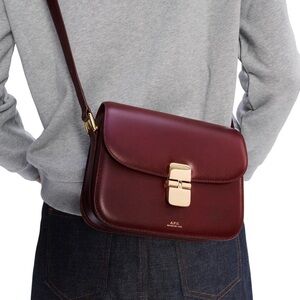 NWT APC Small Grace Bag in Burgundy